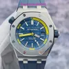AP Casual Wrist Watch Royal Oak Offshore Series 15710ST Mens Date Deep Dive 300 meters 42mm Automatic Mechanical Watch