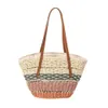 Dinner Package New Wholesale Retail Large Capacity Single Shoulder Grass Woven Bag Vacation Beach Portable Basket