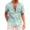 Magliette maschile camicia da uomo stampato in giro stampato estate corto a maniche hawaiane nuovo stile in stile giornaliero vacanza traspirante e confortevole 2443 2443