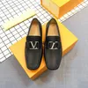 2024 Luxury Designer Fashion Crocodile Mönster Körskor för män Casual Loafers Business Formal Dress Footwear Zapatos Hombre