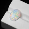 Massage Stones Rocks Lab Créé Opal Gemstone Oval Egg Forme 7x9 mm Couleur de feu bleu foncé Opale Flatback Cabochon Perles Stone for Ring Jewelry Making 240403