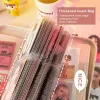 Albums A5 Kpop Binder Photocard Holder Idol Picture Album Book with 20 Inner Pages 3/4 Inch Cloth Photo Card Album Student Stationery