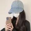 Wide Brim Hats Summer Fisherman Hat Women Men Foldable Sunshade Visors Cap Vintage Washed Denim Bucket Outdoor Sport Sun