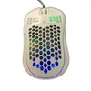 Mouse da gioco bianco 4 dpi RGB Symphony Light Honeycomb Design