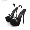 Sapatos de vestido Design estilo PVC Transparente High Heels Sandals Sexy Peep Toe Stripper Party Summer Platform Bombas H240403WO6E