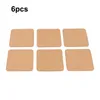 Table Mats 6/12pcs Circular/square Cork Coasters 0.3mm For Heat Insulation Anti-scalding Place Coffee Milk Decorations