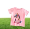 Mode mignon vestiges pour les filles Unicorn Tops Rainbow Horse Girls Tshirt Cartoon Baby Boyround Cou Nouvel Enfants039S Shirt6287601