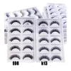Brosses en gros 2/20 / 50boxes 3d visuls de vison natural épais faux cils oculaires Wispy Makeup Beauty Extension Cilios E08 H13