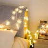 Cordes 10/20 LED Star Fairy Lights Garland Battered Twinkle String Light Copper Fire Éclairage de mariage Décoration de Noël