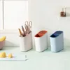 2024 New Multifunctional Knife Holder Plastic Inclined Surface Chopstick Cage Drain Chopstick Holder Knife Holder Counter Top Rack