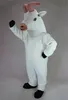2024年の農場動物マスコットホワイトゴートマスコットコスチューム大人サイズ漫画ホリデーカーニバルパーティー衣装スーツスーツドレス