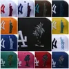 2024 26 ألوان الرجال للبازار في لعبة البيسبول القبعات Casquettes Chapeus Palm Tree Classic Hip Hop "Angeles" Black Blue Pink Sport