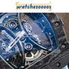 Смотрите роскошные механические швейцарские движения Ceramic Dial Rubber Strap Sports Limited Tourbillon полностью 44,50 x 49,94 Ручной RM 53-01 WN-4PC9