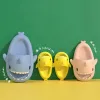 Slippers Shark Slides Summer Home Women Shark Slippers Antiskid EVA Solid Color Couple Parents Outdoor Cool Indoor Household Funny Shoes