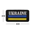 Ukraine Flag Embroidered Patches Lucky Clover Skull Badge Punish Morale Stickers Victory Gesture Tactical Military Appliques