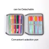 Bags 72 Slots Detachable Oxford Canvas School Pencils Case Large Capacity Watercolor Colored Pencil Bag For Student Gift Art Supplies