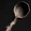 Scolle di caffè XD-Creatività cucchiai ceramica fatta a mano Ceramica da cucchiaino retrò stagione gaming di zucchero grande cucchiaio di miscelazione