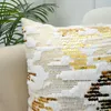 Pillow Fur Sequins Cover Gold Silver 45x45cm Luxury Fashion Decorative Pillows For Sofa Livingroom Home Decor Pillowcase