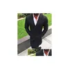 Mens Wool Blends Fashion Men Winter Wart Warm Coat Lapel Outwear Overcoat Jacket Peacoat Coats Coats Drop Droper Delivery Apporel Outerwea dhbuz