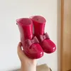 Янвановый стиль Bowknot Children Rain Shoes Girl School Girl Девака детские детские сапоги против SLIP Rain Boots Дети водяные туфли So115 240318