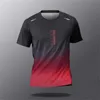 T-shirts voor heren mode gradiënt print t shirt voor mannen zomer ademende korte mouw tops outdoor run fitness sport t-shirt losse o-neck tees 2443