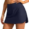 Draag vrouwen zwemrok met veiligheid panty zwempak hoge taille bikini bodem vintage badmode rok tankini zwemdress plus maat l5