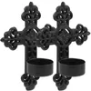 Candle Holders 2pcs Metal Wall Sconce Cross Holder Hanging Mounted Decor