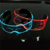 5pcs Amélioration LED Lunes lumineuses colorées 7 Color Light Up Visor Goggles Eyeglass Rave KTV Party Eyeware Bar Festival Decor 240320