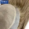Toppers personalizadas Mulheres Topper Base de seda com Pu Long reto Remy Hair Wigs para mulheres 100% de capim -de -cabelo humano naturais para mulheres