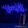 Dekoratif Çiçekler LED Noel Işığı Kiraz Çiçeği Ağacı 2.3m Yükseklik 110Vac/220VAC Yağmur Geçidi Açık Hava Kullanımı Damlası