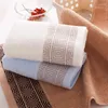 Face serviette salle de bain solide tissé doux 33x74 cm cheveux multifonction adultes pour le nettoyage de tissage maison plage coton jacquard