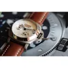 Para relojes de lujo para hombres, reloj mecánico de movimiento suizo de movimiento automático Sapphire Mirror de 44 mm de cuero importado marca Italy Sport 5SDX