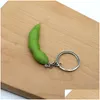 Party Favor Simation Vegetable Keychain Pendant Stberry Orange Fruit Keychains Creative Gifts Key Chain Keyring Drop Delivery Home Gar Dhihy