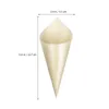 Disposable Cups Straws Cone Parchment Wood Cones Ice Cream Tasting Parties For Container Rolls Packaging Food 100pcs Home Buffets