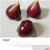 Party Decoration 3PCS Fake Fig Artificial Fruit Decorative Models for Home Kitchen Store Drop Delivery Garden Fest Supplies Event OTZ3U