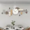 Relógios de parede luxo grande sala de estar arte mural assista silenciosa moda nórdica criativa horloge Murale Decoração de casa