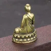 Figurines décoratives Mini Bouddha Bouddha Pithers pour la collection Culte antique Fengshii Décoration Unique Design Pure Brass Sakyamuni