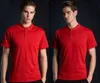 Män designer polos fast färg lyxkläder män kvinnor skjorta ren bomullstyg bokstav polo t-shirt krage t-shirt tee skjorta mode tröjor