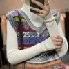 Women's Knits Colorful Celebrity Matching Early Spring V-neck Knitted Sweater For And Autumn Design Sense Short Pullover