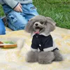 Dog Apparel Denim Fleece Winter Coat Comfortable Puppy Jacket Windproof For Outdoor