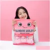 Cuscini di peluche cuscini p sei palline blu rosa Axolotl borse cartone animato t animale squishy minlls cuscino da cuscino per alimentari snack snack pie peluche gi dht6h