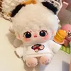 Beperkte 10 cm schattige mini pluche poppenspeelgoed geen attributen kawaii witte puppy katoen knuffels gevulde collectie cadeau 240403