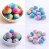 Crystal BEADS KWOI Vita 20mm 100pcs Chunky Colorf Rainbow Resin Rhinestone Ball for Kids Jewelry Drop Delt Logo Dhuut