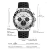Montres-bracelets pour hommes montres chronographes étanche à quartz analogique regarder la mode.