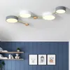 Louleurs de plafond Nordic Wood Chandelier Light AC 220V LED Salon LEMPOR POUR CHAMBRE ENFANT BÉBÉ ENFANT DÉCORATIF DÉCORATIF