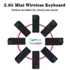 Keyboard Kebidumei Wysokiej jakości 2,4G RF bezprzewodowa klawiatura 3 w 1 Nowa klawiatura z myszy Touchpad odpowiednio na laptop Smart TV Boxl2404
