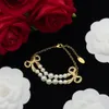 Nouveau collier de perle de nœud saturne planète amour broche Pendant les femmes de la chaîne de clavicules diamants perles colliers bracelet de mariage de créateur de mariage n0225