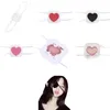 Party Supplies Women Anime Cosplay Costume Costade Heart Embroides Single Eye Mask Bounmolt