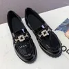 Casual Shoes 2024 Classic Brand Women pekade Toe Black Oxford för lägenheter Bekväm slip på