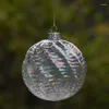 Noel dekorasyonları ağaç dekorasyon yumru çizgili cam top hediyesi